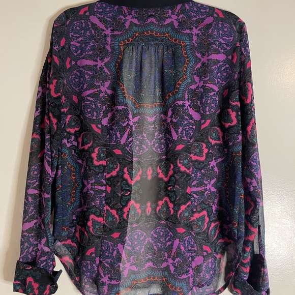 Purple Paisley Blouse - Picture 4 of 6